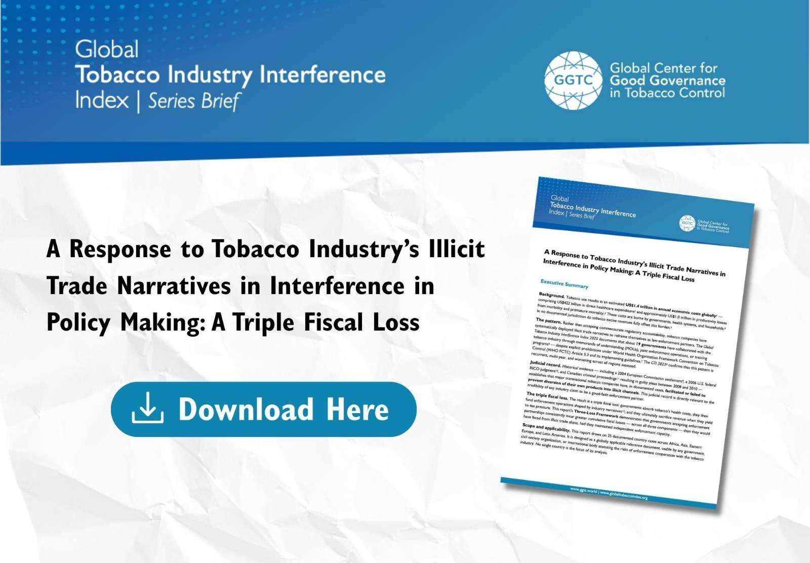 GTI Series Brief: Response to Tobacco Industry