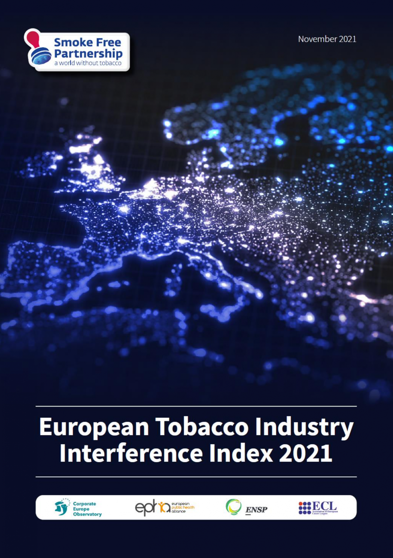 Europe Regional Tobacco Industry Interference Index 2021 cover